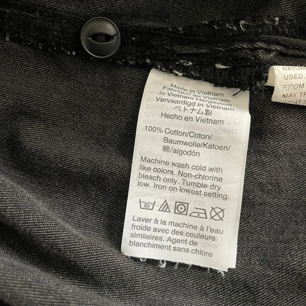 Madewell Denim Oversized Ex-Boyfriend Shirt - Size: XXS - Picture 5 of 5